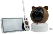Elektroniczne nianie i monitory oddechu - Obrotowa niania kamera elektroniczna Miś brązowy - miniaturka - grafika 1