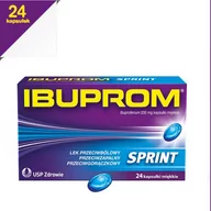 Przeziębienie i grypa - US PHARMACIA SP. Z O.O. Ibuprom Sprint Caps 200 Mg 24 Kapsułki - miniaturka - grafika 1