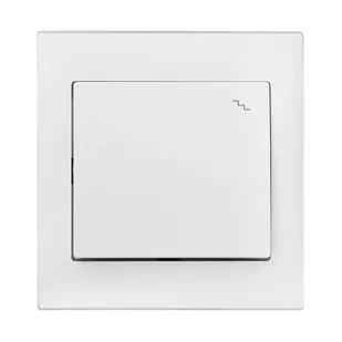 Polmark Włącznik schodowy INES Biały - Wyłączniki światła i elektryczne - miniaturka - grafika 1
