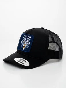 Czapka Z Daszkiem Trucker Czarna z Biały Tygrys MyStars REGULOWANE ZAPIĘCIE - Czapki i chusty sportowe męskie - miniaturka - grafika 1