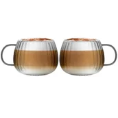 Szklanki - Vialli Design Komplet szklanek z szarym uchem Tulip 1203 2 x 350 ml - miniaturka - grafika 1