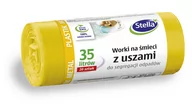 Worki na śmieci - Stella Worki na śmieci z uszami LDPE 35l metale i tworzywa sztuczne NN-HSE-S020-003 - miniaturka - grafika 1