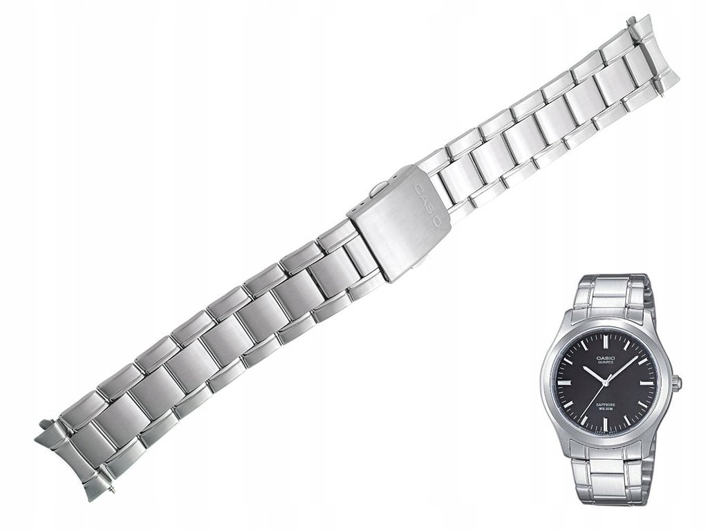 Bransoleta Casio MTP-1200 + maskownice + teleskopy stalowa