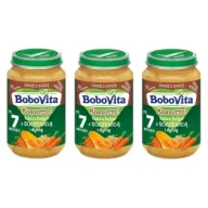 Dania dla dzieci - BoboVita Kaszotto! Kasza bulgur z soczewicą i dynią po 7 miesiącu Zestaw 3 x 190 g - miniaturka - grafika 1
