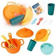 Zabawy w naśladowanie dorosłych - Zestaw naczyń plastikowych - 11el Askato - miniaturka - grafika 1