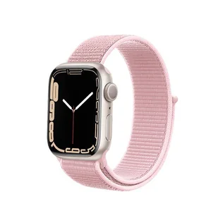 Crong Nylon - Pasek sportowy do Apple Watch 38/40/41 mm (Powder Pink) - Akcesoria do smartwatchy - miniaturka - grafika 1
