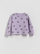 Bluzki dla niemowląt - Reserved - Wzorzysta bluzka - lawendowy - miniaturka - grafika 1