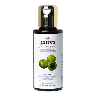 Sattva Wcierka do włosów Henna I Amla 100ml - Szampony dla mężczyzn - miniaturka - grafika 2
