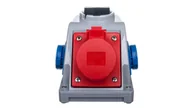 Osprzęt siłowy - PCE Gniazdo siłowe z wyłącznikiem seria COMBO-POL 16A 400V 3P+Z+N gniazda 2x230V, wył. 0-1 96061542W - miniaturka - grafika 1