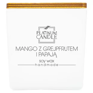 Świeca sojowa zapachowa MANGO Z GREJPFRUTEM I PAPAJĄ 220g - Świece - miniaturka - grafika 1