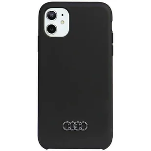 Etui Audi Silicone Case na iPhone 12 / iPhone 12 Pro - czarne AU-LSRIP12P-Q3/D1-BK - Etui i futerały do telefonów - miniaturka - grafika 1