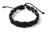 Bransoletki - Czarna Bransoletka Military Styl Wojskowy - miniaturka - grafika 1