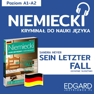 Niemiecki z kryminałem Sein letzter Fall + słowniczek - Audiobooki do nauki języków - miniaturka - grafika 1