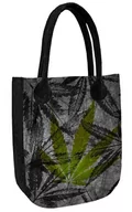Torebki damskie - Sunlovers, Torba filcowa City, Antracyt Liść Green, 42x35x10 cm - miniaturka - grafika 1