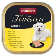 Mokra karma dla psów - Animonda Dog Vom Feinsten Adult indyk z żółtym serem 150g AAP82988/8 - miniaturka - grafika 1