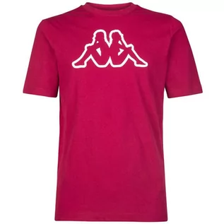 Koszulki męskie - Kappa t-shirt męski bordowy Logo Cromen 303HZ70-104 L - grafika 1