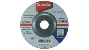 Makita tarcza szlifierska 125x6x22mm A-80933 - Materiały ścierne - miniaturka - grafika 1