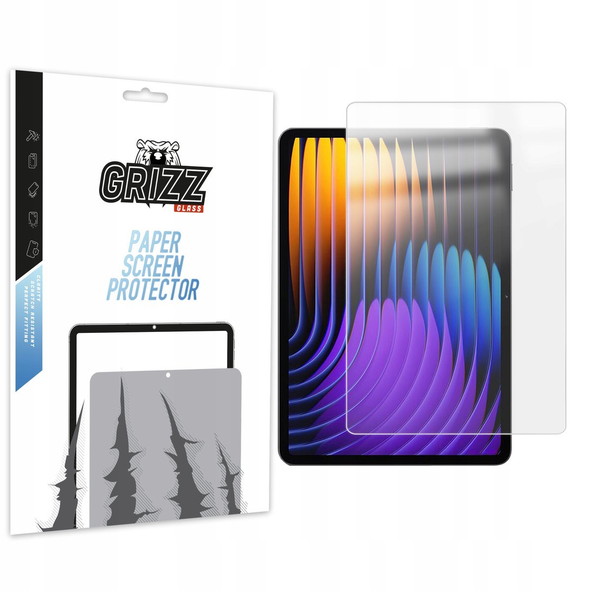 2x Folia matowa GrizzGlass PaperScreen do Xiaomi Pad 7