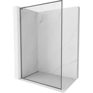 Ścianki i drzwi prysznicowe - Mexen Kioto-F L ścianka prysznicowa Walk-in z ramką 100 x 202 cm, transparent 8 mm, gun metal - 800-100-174-95-00 - miniaturka - grafika 1
