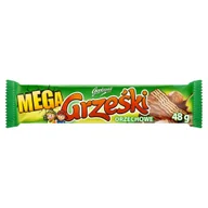Ciastka - GRZEŚKI GRZEŚKI MEGA ORZECHOWE W CZEKOLADZIE MLECZNEJ 48 G zakupy dla domu i biura! 67694208 - miniaturka - grafika 1