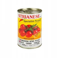 Pasztet i przetwory mięsne - pomidory włoskie w puszce Pomoddori Piccanti 400g - Strianese ostre - miniaturka - grafika 1