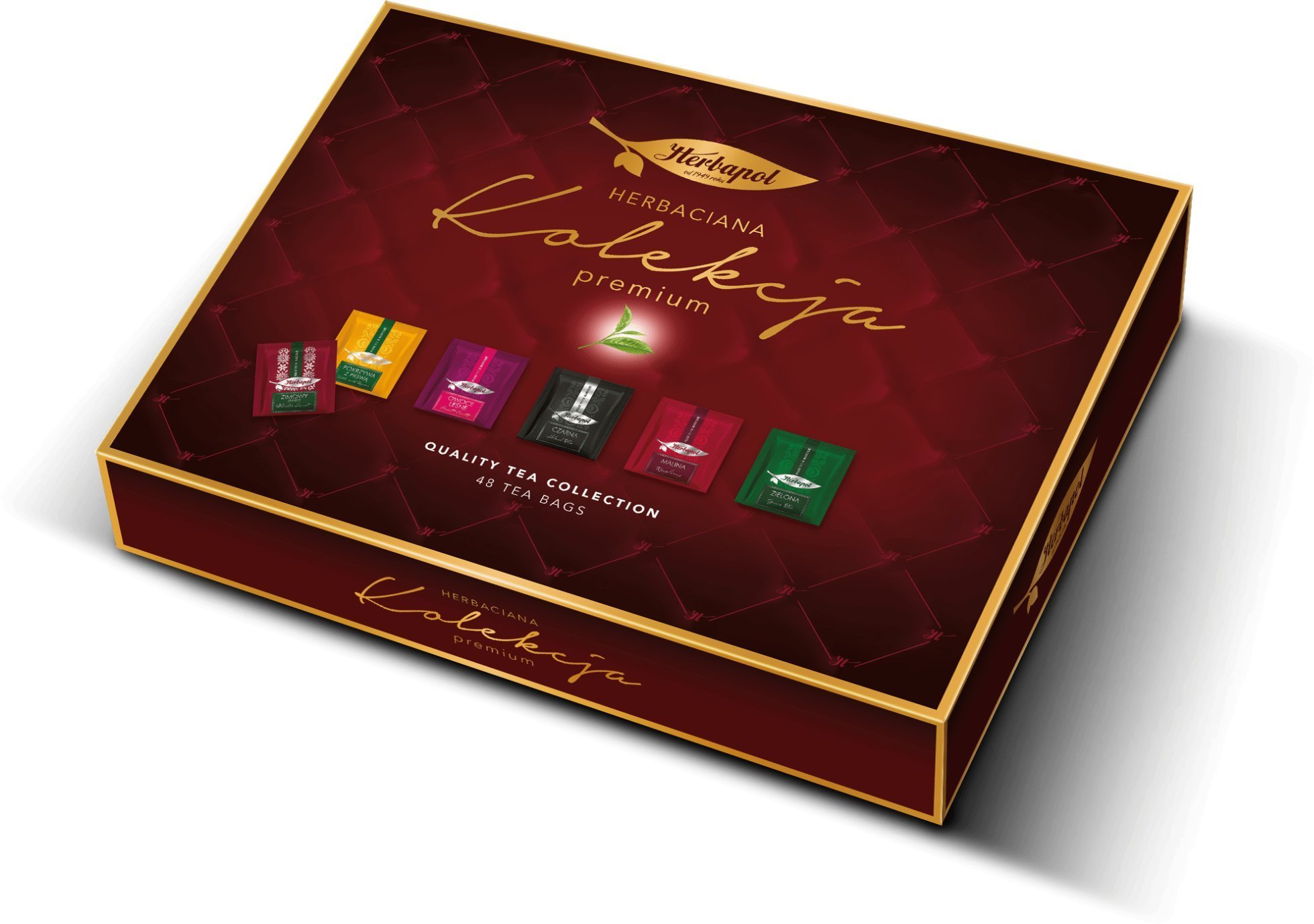 Herbapol Herbaciana kolekcja premium 48 torebek bordowa