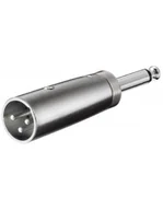 Złącza, przejściówki, adaptery - Wentronic Adapter XLR 3-stykowe gniazdo XLR na wtyk 6.35 MM Mono wtyczka, 1 szt. 27452 - miniaturka - grafika 1