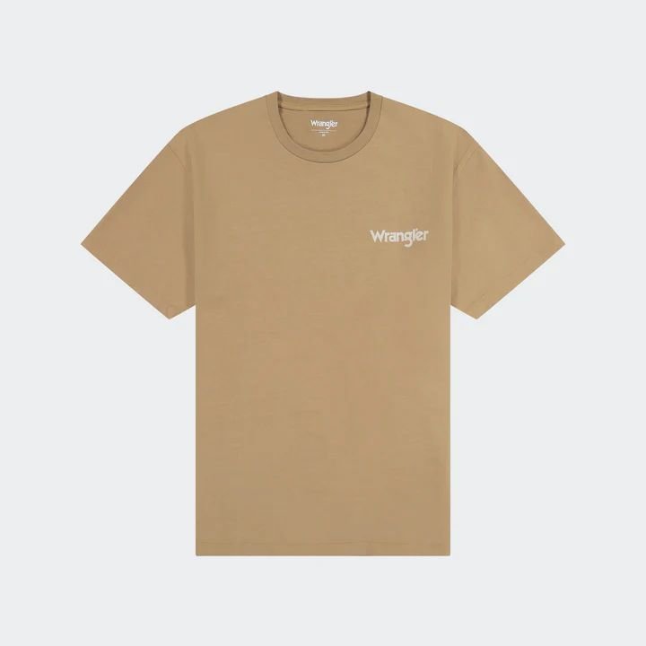 t-shirt uomo wrangler 112362818 casey jones cappuccino