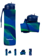 Shakery i bidony sportowe - Bidon Silikonowy 600 Ml Pump Girls Blue Coolpack, Patio - miniaturka - grafika 1