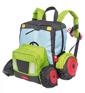 Sigikid Uniseks - Dzieci Traktor Plecak, Zielony/Szary, 5,2 L - Plecaki - miniaturka - grafika 1