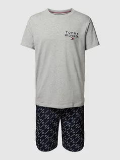 Piżamy męskie - Piżama z wyhaftowanym logo - grafika 1