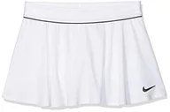 Spódnice - NikeCourt Spódnica tenisowa dla starszych dzieci (dziewczęcy) biały/czarny XS - miniaturka - grafika 1