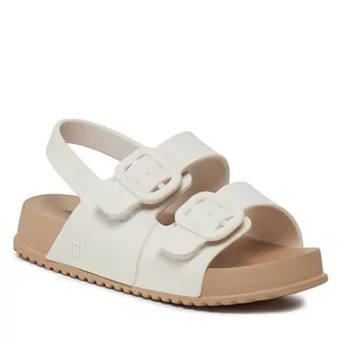 Sandały Melissa Mini Melissa Cozy Sandal Bb 35686 Brown/Whit AV385 - Buty dla dziewczynek - miniaturka - grafika 1