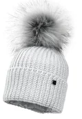 Czapki dla dzieci - Chłopięca czapka na zimę COLD z pomponem jasny popiel - miniaturka - grafika 1