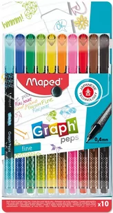 Maped Cienkopis Graph Peps Deco 10 kolorów - Cienkopisy - miniaturka - grafika 1