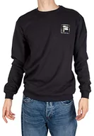 Bluzy męskie - FILA Męska bluza Broundry Crew Sweat Sweat, Moonless Night, XXL - miniaturka - grafika 1