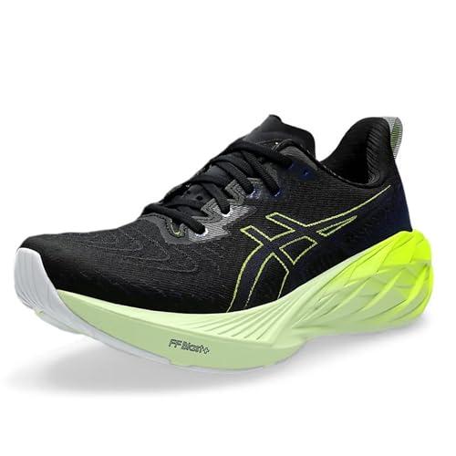 Asics NOVABLAST 4 męskie trampki, 42 EU, Czarny niebieski rozszerzenie, 42.5 EU