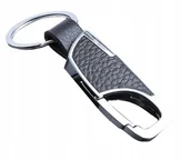 Breloki - Ekskluzywny skórzany brelok do kluczy, karabińczyk - miniaturka - grafika 1