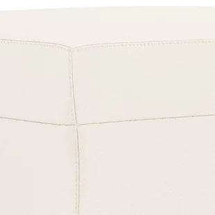Lumarko Ławka, kremowa, 100x35x41 cm, tapicerowana sztuczną skórą - Ławki do przedpokoju - miniaturka - grafika 6