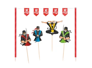 Zestaw dekoracji na tort Ninja - 5 szt. - Ciasta i półprodukty do ciast - miniaturka - grafika 1