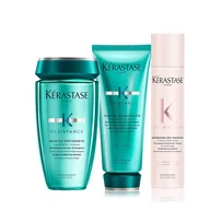 Zestawy kosmetyków damskich - Kerastase, zestaw K Resistance Extentioniste, szampon + odżywka + suchy szampon - miniaturka - grafika 1