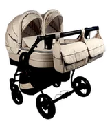 Wózki dziecięce - Wózek dziecięcy dla bliźniaków, bliźniak 2w1 Solar Duo S ! PL ! 79cm szer ! - miniaturka - grafika 1