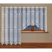 Firany - Firanka żakardowa odpasowana z wszytą taśmą marszczącą 250 x 200 cm - miniaturka - grafika 1