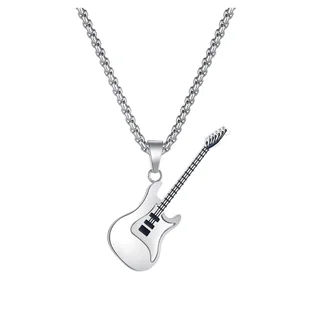 Naszyjnik Wisiorek męski Stal Nierdzewna Gitara - Wisiorki - miniaturka - grafika 1