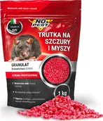Zwalczanie i odstraszanie szkodników - NO PEST Trutka na Szczury i Myszy 1kg Środek Ziarno Trucizna Granulat Czerwony na Myszy Szczury Gryzonie - miniaturka - grafika 1