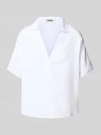 Koszule damskie - Bluzka o kroju oversized z dekoltem w serek model ‘DENISALF’ - miniaturka - grafika 1