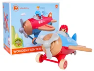 Zabawki interaktywne dla dzieci - Drewniany Samolot Niebieski - miniaturka - grafika 1