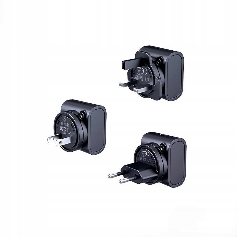 ŁAD PODRÓŻNA REMAX CHARGER SET 30W RP-U192 EU/UK/US BLACK