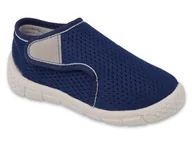 Buty dla chłopców - Kapcie dziecięce chłopięce do przedszkola domowe na rzepy Befado 536P006-24 - miniaturka - grafika 1