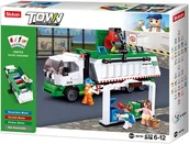 Klocki - Klocki Sluban Miasto Śmieciarka z karteczkami do segregacji śmieci 432el. 152818 GAZELO - miniaturka - grafika 1